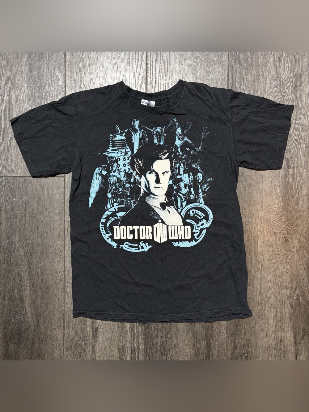 Ripple Junction Doctor Who Black Graphic Print T-Shirt Women’s Size Medium